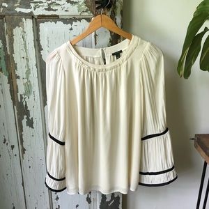 NWT Ann Taylor long sleeve chiffon top